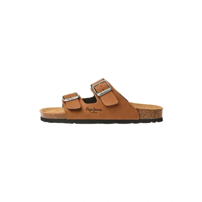 Afbeelding van Pepe Jeans OBAN Classic Muiltjes, Dames, Maat: 36, Cognac brown Kunststof