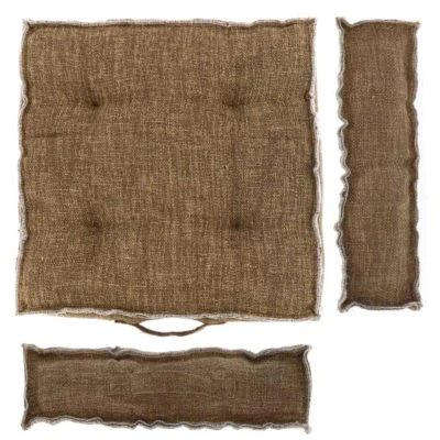 Afbeelding van Unique Living Box Kussen Nessa 45x45x8cm Coconut