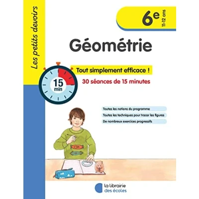 Afbeelding van Géométrie 6e: 30 séances de 15 minutes