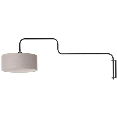 Afbeelding van Steinhauer Wandlamp Bloeba zwart met grijs 4174ZW