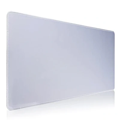 Afbeelding van Hosimoln Gaming muismat, grote afmetingen 70 x 30 cm, dikte 3 mm, antislip en waterdichte computermuismat met genaaide randen voor games/kantoor/thuis, grijs