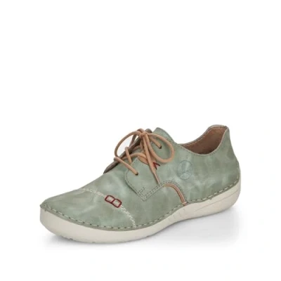 Afbeelding van Rieker veterschoenen voor dames 52528, grootte:40, kleur:Groen