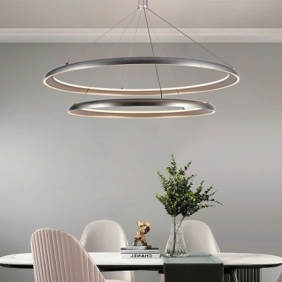 Afbeelding van V TAC VT 7982 Designer plafondlampen hanglampen IP20 Champagne Grijs 65 Watt 7000 Lumen 3000K