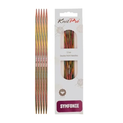 Afbeelding van KnitPro Symfonie sokkennaalden 10cm 3.50mm.