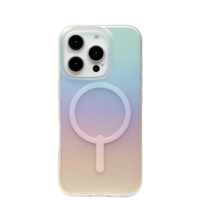 Afbeelding van Apple iPhone 16 Pro MagSafe Hoesje Gerecycled kunststof ZAGG Hardcase/Backcover Iridescent Telefoonhoesje Shockproof/Valbescherming