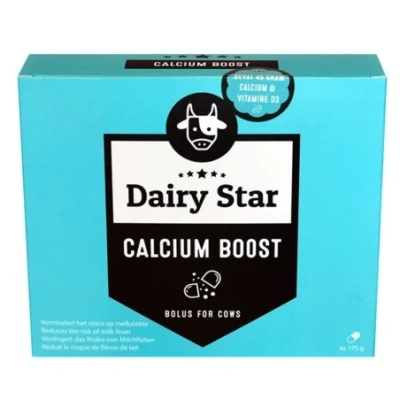 Afbeelding van Dairy Star Calcium Boost Bolus Bevat 45g Zuivere 3 Soorten Bronnen Vermindert het Risico op Melkziekte Gezondheid van Koeien