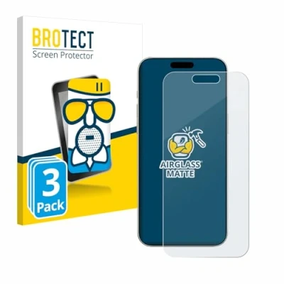 Afbeelding van BROTECT Screenprotector voor Apple iPhone 16 Folie Beschermfolie Beschermglas matte (3 Stuks)