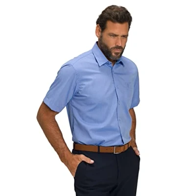 Afbeelding van JP1880 Overhemd, Heren, Maat: 8XL, Light blue