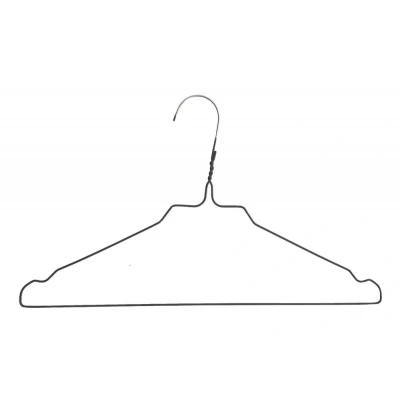 Afbeelding van 50 stuks / Kledinghanger Draadhanger Stomerijhanger Zwart