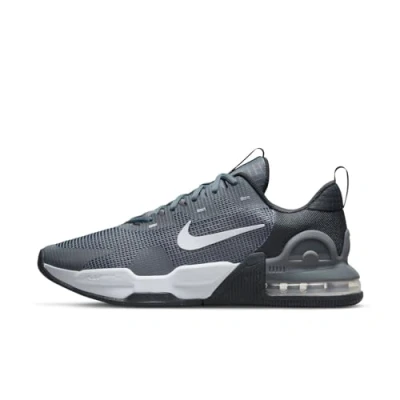 Afbeelding van Nike Performance AIR MAX Alpha Trainer 5 Trainingsschoen, Heren, Maat: 46, smoke grey/white/dark grey/dark grey Textiel/ synthetisch