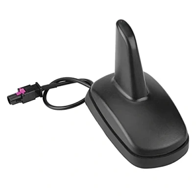 Afbeelding van Keenso antenne voor autodak, haaienvin, auto, dakantenne, zwart, AM radio met mannelijke connector