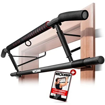 Afbeelding van NEOLYMP Pull up bar doorway + E Book met oefeningen Optrekstang station Pullup deur rek fitness zonder boren