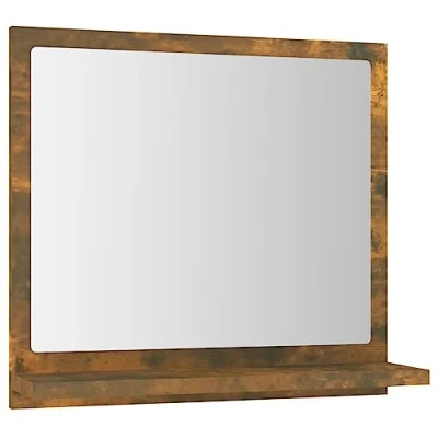 Afbeelding van vidaXL Badkamerspiegel 40x10,5x37 cm bewerkt hout gerookt eikenkleurig