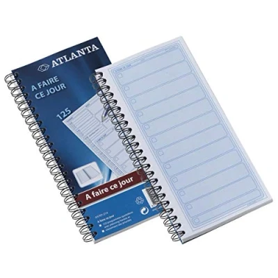 Afbeelding van Jalema 2570721400 Daily Appointment Book 125 pagina&#039;s, blauw, wit