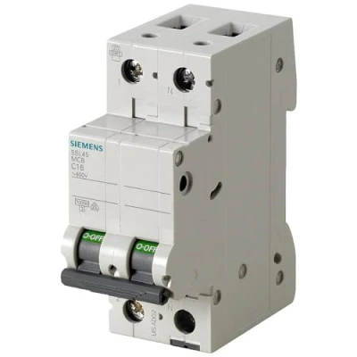 Afbeelding van Siemens installatieautomaat 230v 10ka 1 n pole b 6a 5sl4506 6