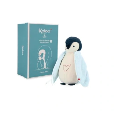 Afbeelding van Kaloo Complices Pinguin Blauw Nachtlampje Pluchen Om Baby Gerust Te Stellen Ideaal Cadeau Voor Een Geboorte In Zijn Mooie Doos Oplaadbaar Via USB Kabel (Inbegrepen)