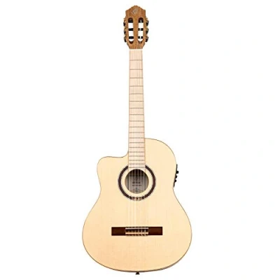 Afbeelding van Ortega TZSM 3 L Signature Series Natural linkshandige E/A klassieke gitaar met gigbag