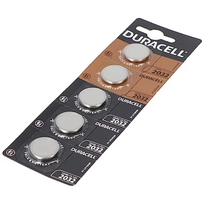 Afbeelding van 5x Duracell CR2032 lithium batterij 3 volt met maximaal 180mAh capaciteit