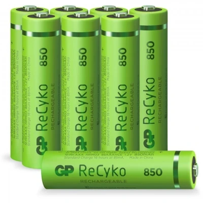 Afbeelding van AAA micro batterij GP NiMH 850 mAh ReCyko 1.2V 8 stuks