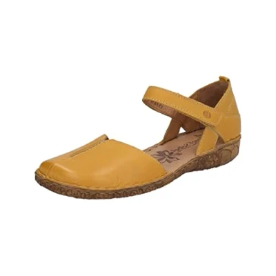 Afbeelding van Josef Seibel Ballerina&#039;s met enkelbandjes, Dames, Maat: 38, Safran Leer