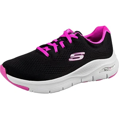Afbeelding van Skechers Sport ARCH FIT Sneakers laag, Dames, Maat: 37, Black/fuchsia Textiel