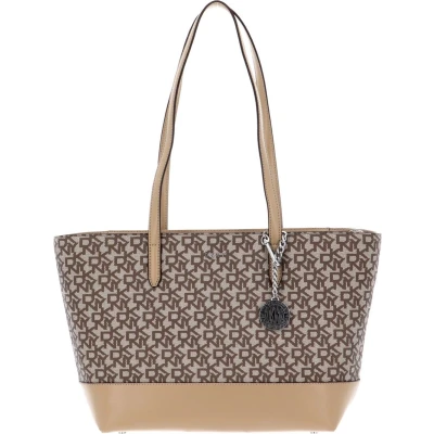 Afbeelding van DKNY Shopper Schoudertas Bryant Tote Chino / Jute Beige Veelkleurig