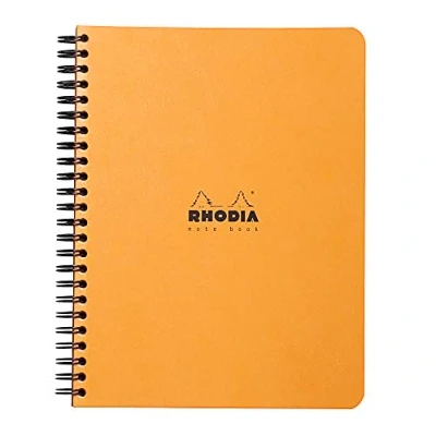 Afbeelding van Rhodia 193468C Notitieboek, DIN A5 ((16x21 cm)), gelinieerd, ideaal voor je notities, 80 vellen, 1 stuk, oranje