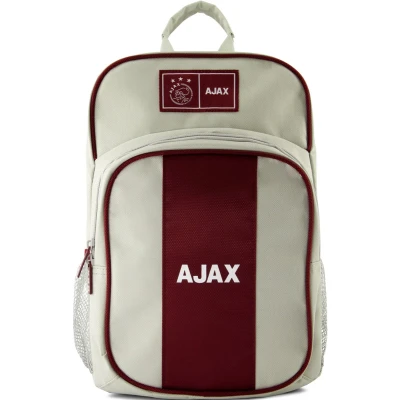 Afbeelding van Ajax rugtas medium creme/bordeauxrood