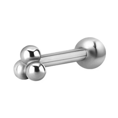 Afbeelding van Tragus Helix Titanium Piercing Trinity