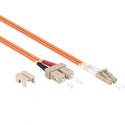 Afbeelding van 10 m Glasvezel Kabel LC SC OM2