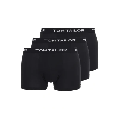 Afbeelding van TOM TAILOR Boxershorts zwart / wit