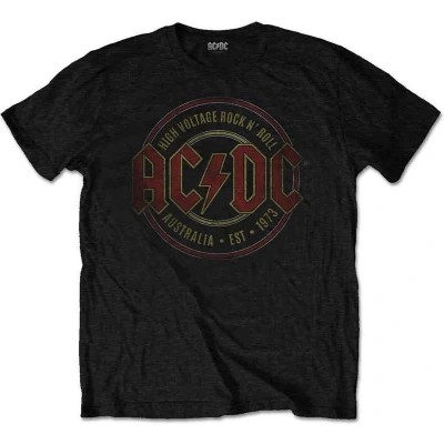 Afbeelding van AC/DC Est. 1973 Heren T shirt XL Zwart