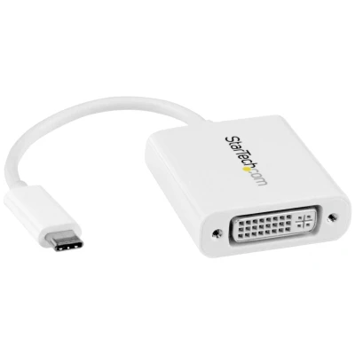 Afbeelding van USB C to DVI Adapter Startech CDP2DVIW White