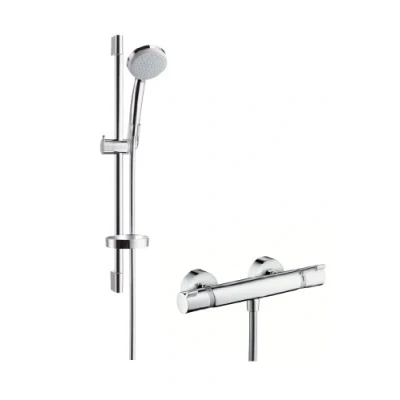 Afbeelding van Hansgrohe Croma 100 Vario Ecosmart Doucheset 65 Cm.met Ecostat Comfort Chroom