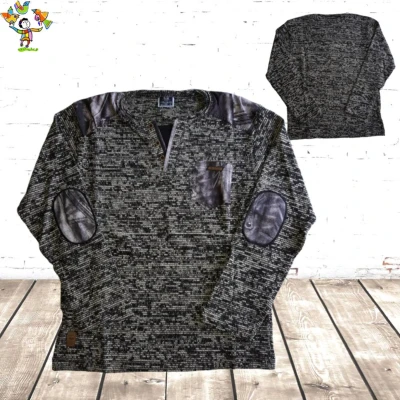 Afbeelding van Gebreide heren sweater bruin Violento M Truien en sweaters