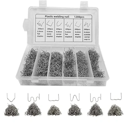 Afbeelding van 1200 Stuks Kunststof Lasapparaat, Roestvrijstalen Hot Staples, Lassen Nietmachine, Nietjes Auto Bumper Reparatie, Reparatie