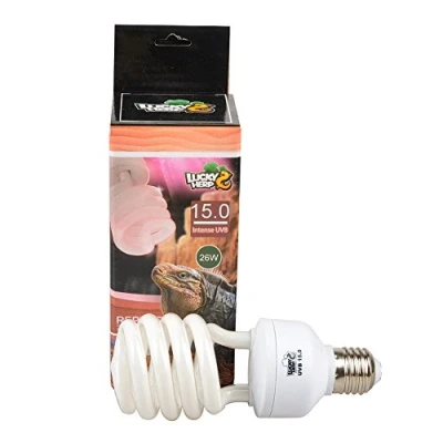 Afbeelding van Lucky Herp Reptiel Intense Compacte Fluorescerende UVA UVB 15.0 Lamp, 13W, 26W Beschikbaar (26 Watt)