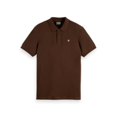 Afbeelding van Scotch &amp; Soda Seasonal CORE Regular FIT Poloshirt, Heren, Maat: XL, Demitasse