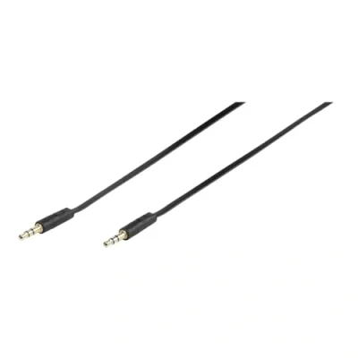 Afbeelding van Vivanco 46/10 03FG Audio Aansluitkabel [1x Jackplug male 3,5 mm 1x mm] 0.30 m Zwart