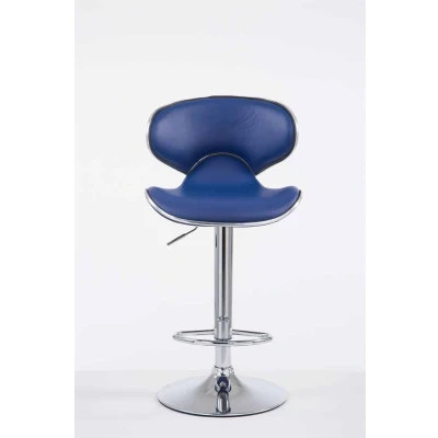 Afbeelding van Barkruk Notodden Kunstleer Chrome frame Blauw