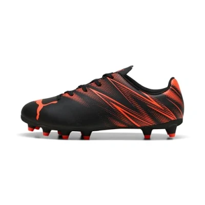 Afbeelding van Puma Attacanto FG/AG JR Unisex Voetbalschoenen voor kunstgras kinderen, Maat: 32, Black/glowing red Kunststof