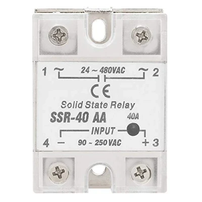 Afbeelding van Akozon halfgeleiderrelais SSR 40AA 40A module AC ingang 90 250 V uitgang 24 480