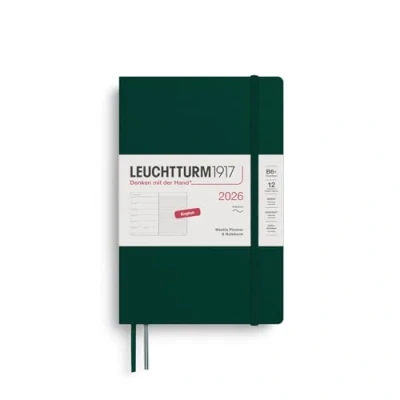 Afbeelding van Leuchtturm1917 Weekly Planner&amp;Notebook B6+ Medium 12 maanden 2026 Softcover Forest Green