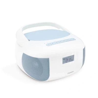 Afbeelding van Metronic Draagbare cd speler Bluetooth hemelse MP3 radio met USB poort, micro SD kaartspeler, blauw 477187