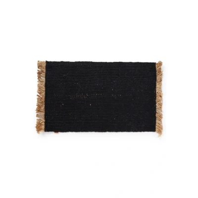 Afbeelding van Ferm LIVING Block deurmat 80 x 50 cm Zwart