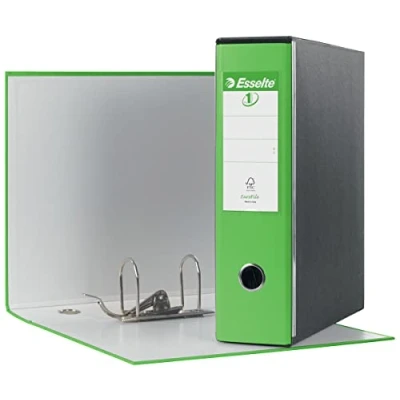 Afbeelding van Esselte Eurofile band met hefboommechanisme en koffer Dorso 8 cm Verde Vivida