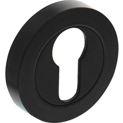 Afbeelding van Intersteel rozet met profielcilindergat 52 x 10 mm zwart