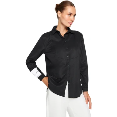 Afbeelding van Trendyol X Sagaza Studio Wit Geweven Poplin Overhemd Tpraw22Go1061