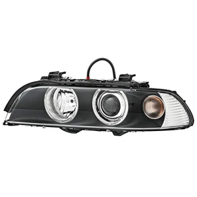Afbeelding van HELLA 1LL 008 052 591 DE/Halogeen/Xenon Koplamp voor o.a. BMW 5 (E39) Zwart ECE linksrijdend verkeer links