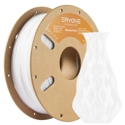 Afbeelding van ERYONE PETG filament 1,75 mm, 3D printer, PETG, 1 kg, 0,03 wit
